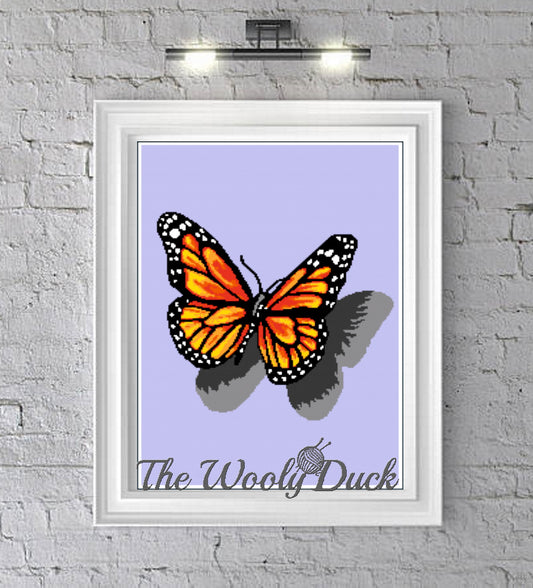 Beautiful Monarch Butterfly Crochet Graphghan Pattern