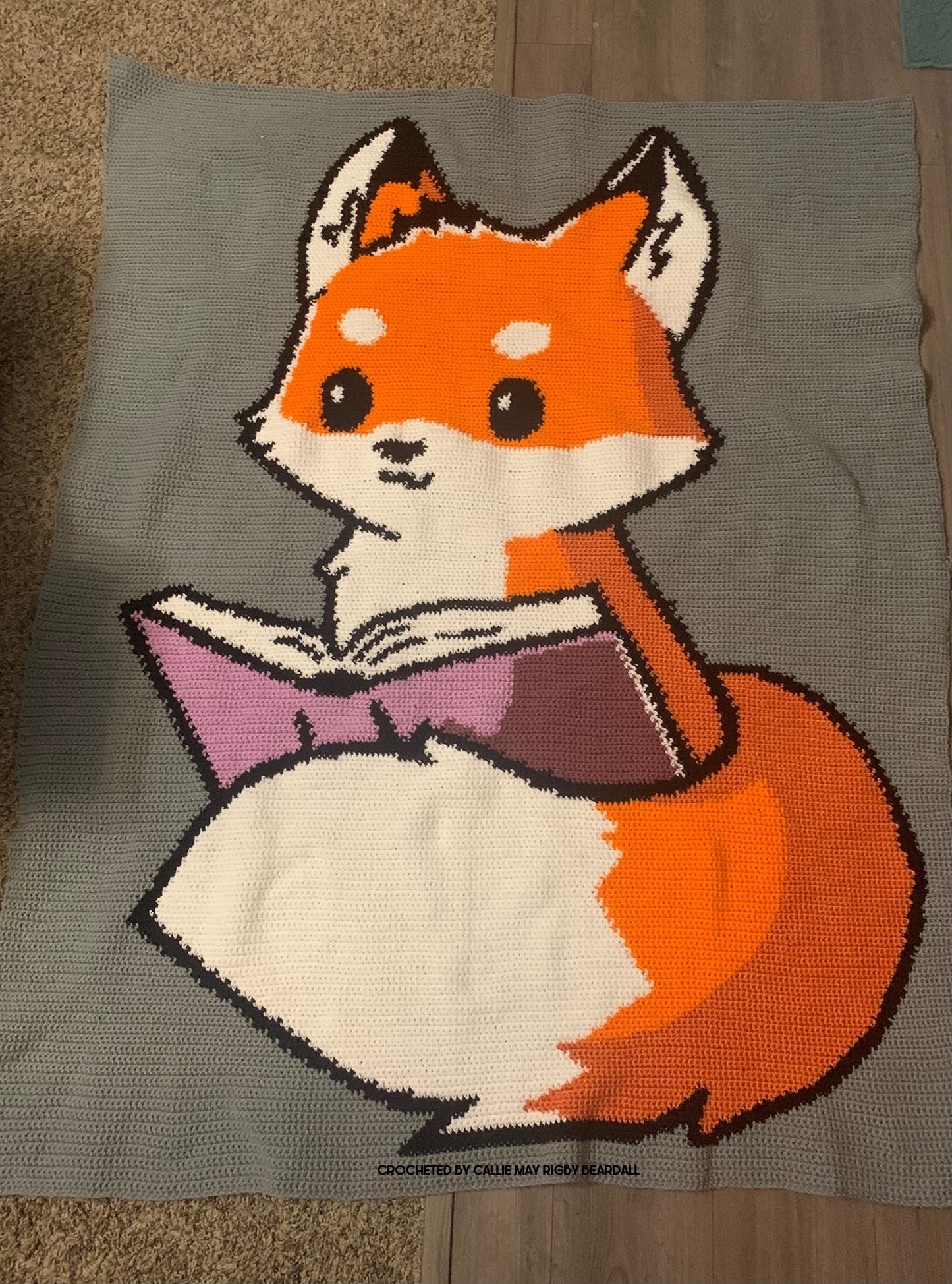Cross Stitch Book Fox Pattern