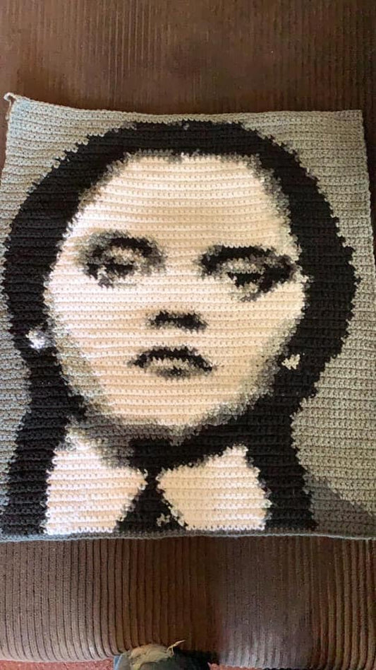 Wednesday Addams Free Photo Pattern