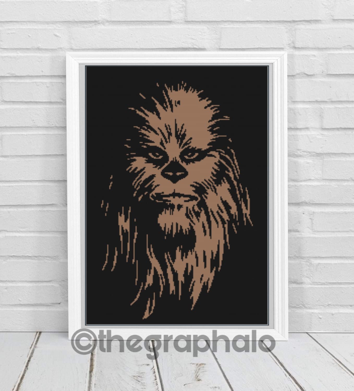 Cross Stitch Chewbacca Pattern