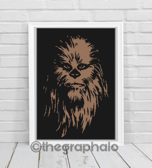 Cross Stitch Chewbacca Pattern