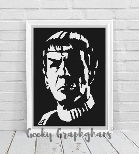 Commander Spock Crochet Graphghan Pattern