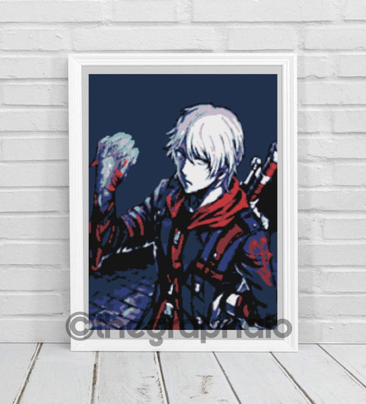 Devil May Cry Crochet Graphghan Pattern SC210x300