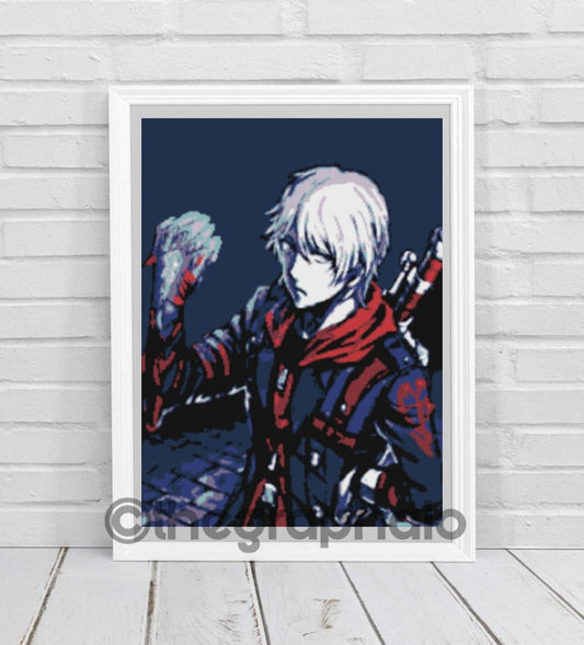Devil May Cry Crochet Graphghan Pattern SC210x300
