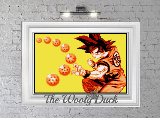 Dragon Ball crochet graphghan pattern for sc