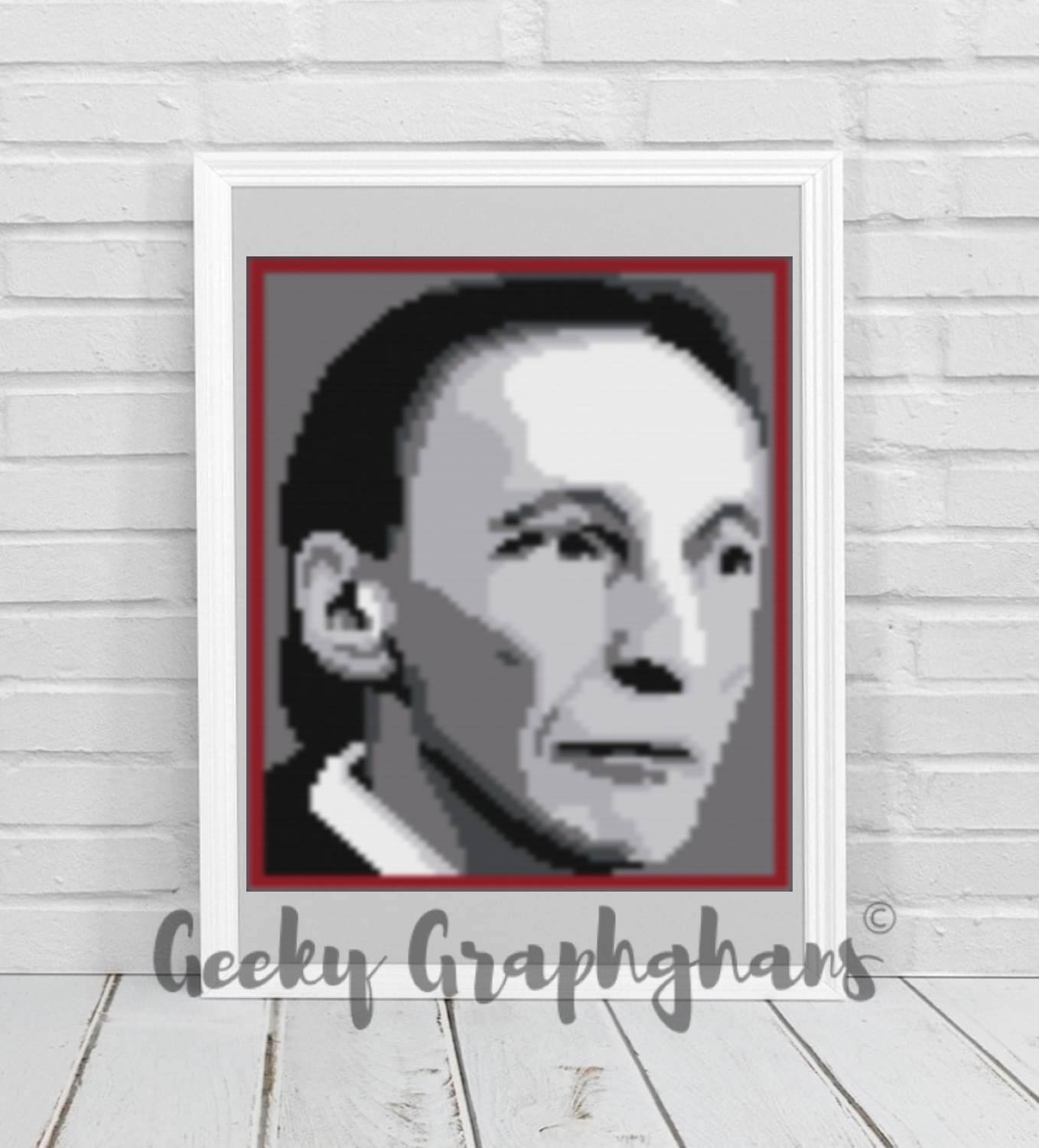 Death Supernatural TV show crochet graphghan photoghan pattern