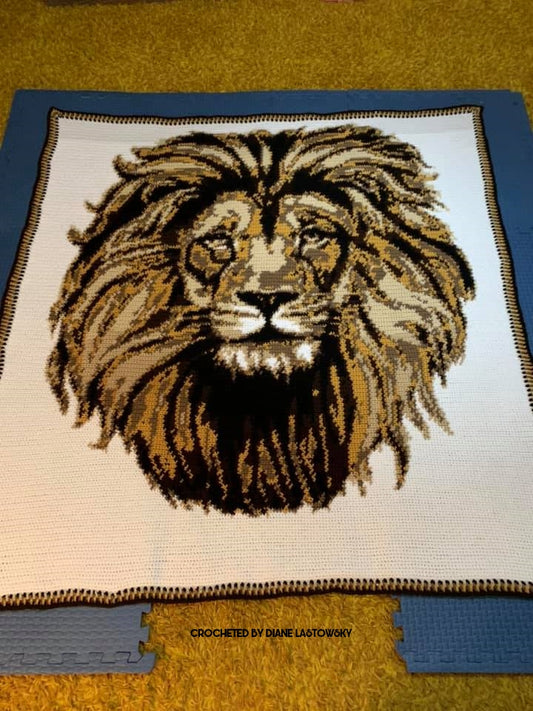 Lion's Head Crochet Graphghan Pattern