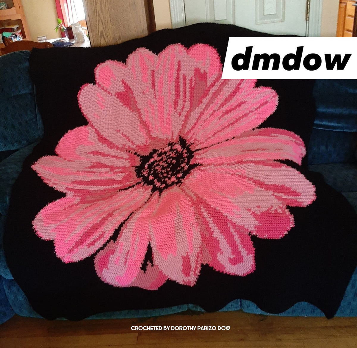 Flower Graphgan Pattern Pink Begonia Crochet Graphghan Pattern – Geeky Graphghans