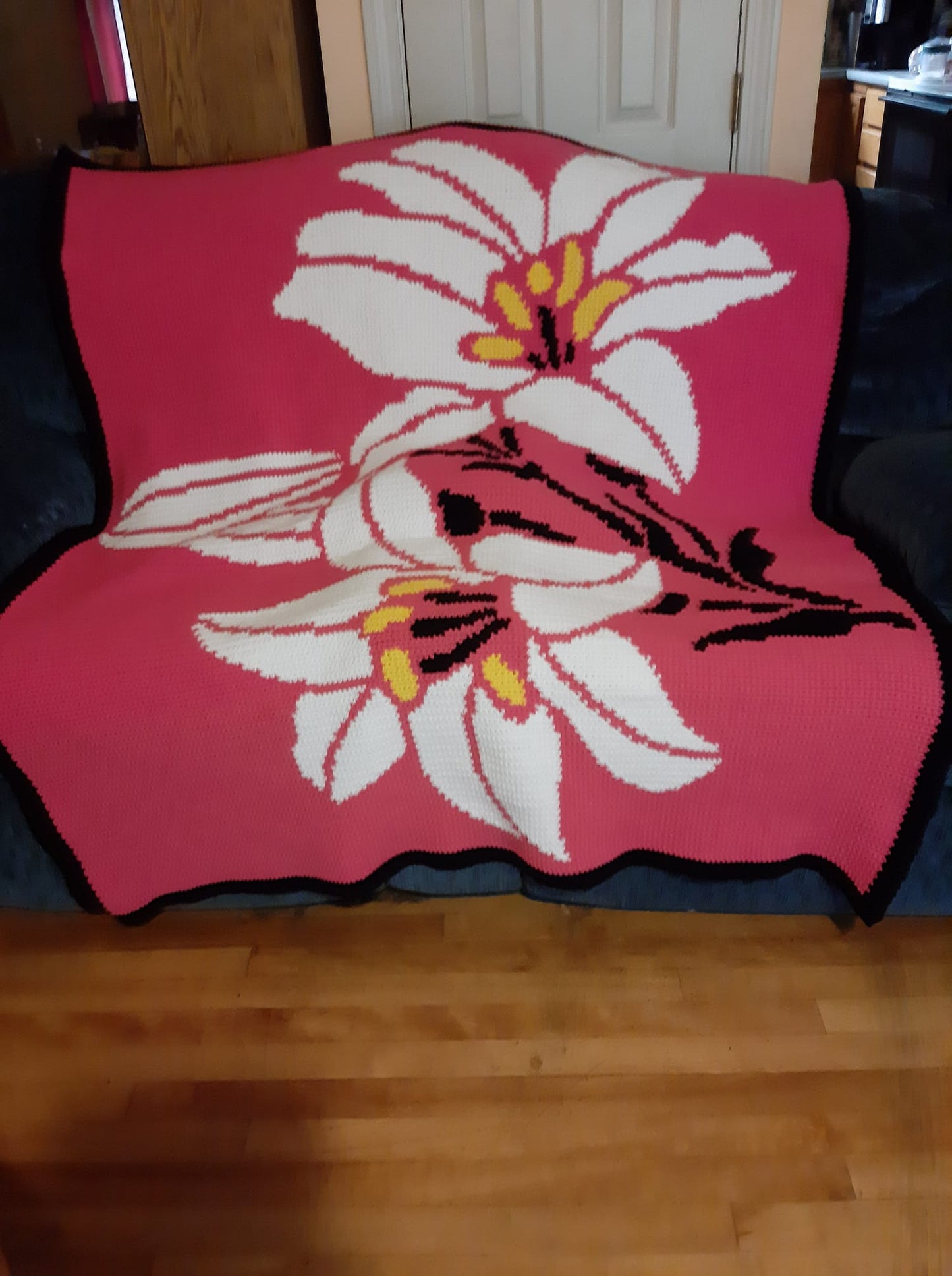 Lily Flowers Crochet Graphghan Pattern