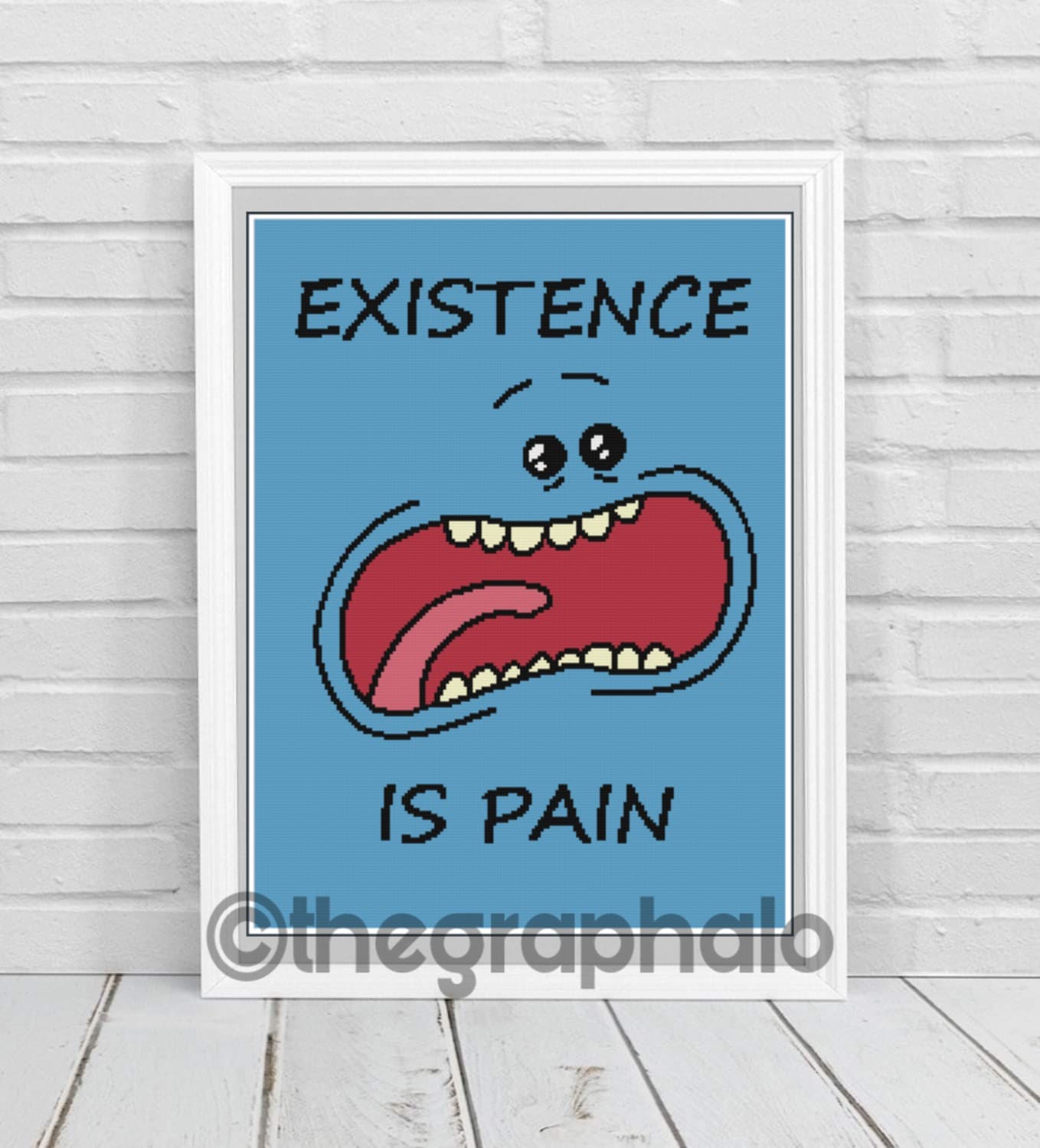Mr Meseeks Crochet Graphghan Pattern
