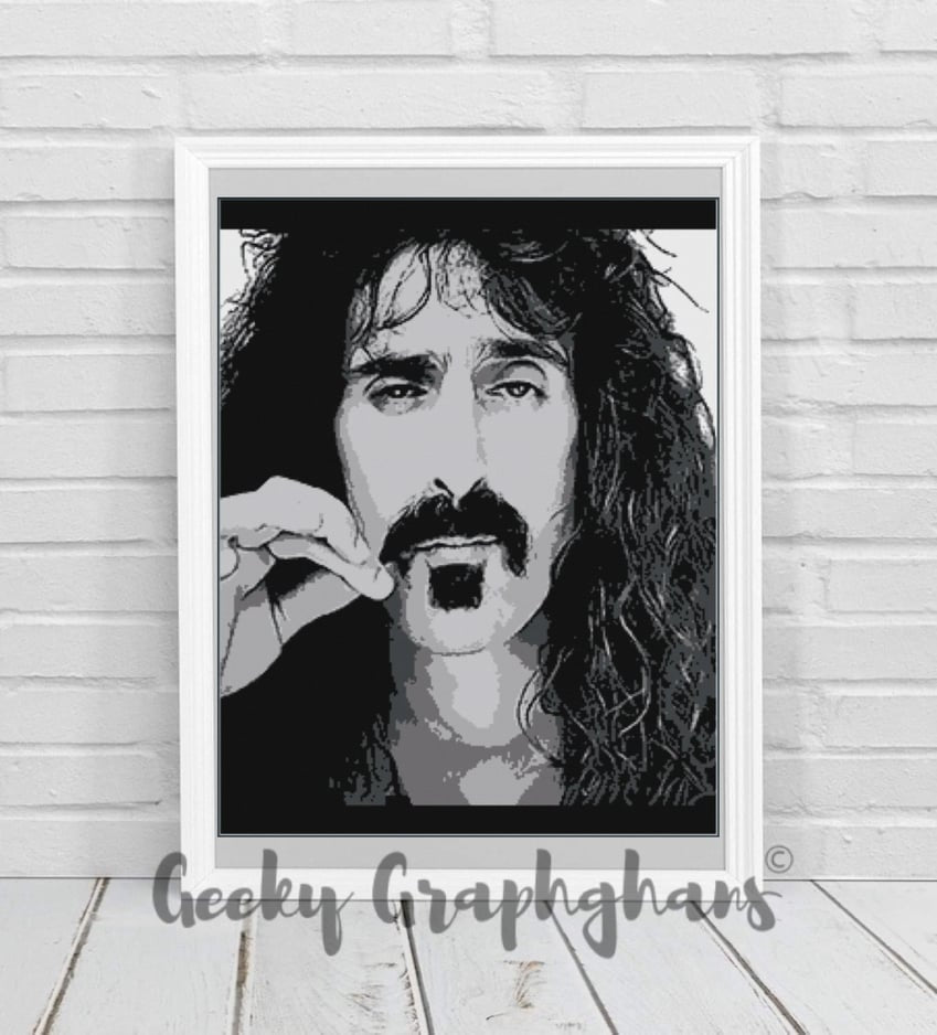 Frank Zappa Crochet Graphghan Pattern