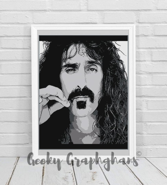 Frank Zappa Crochet Graphghan Pattern