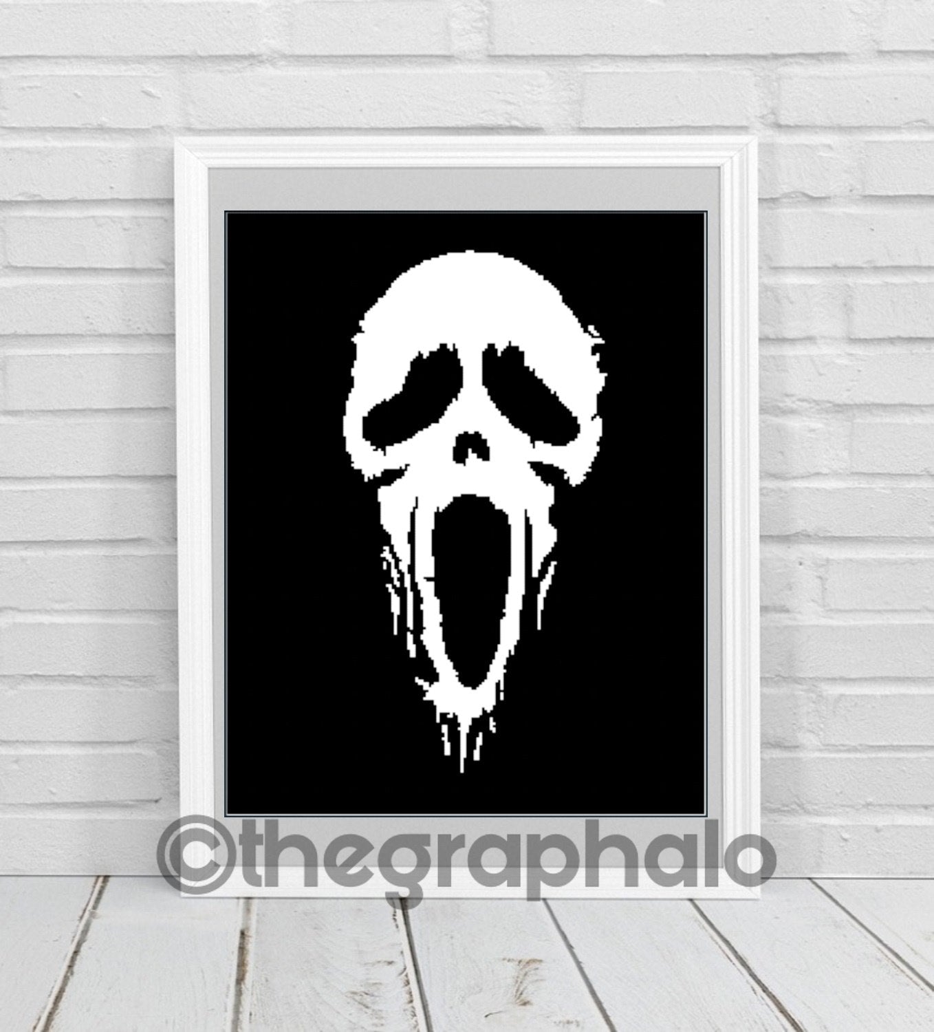 Ghostface Crochet Graphghan Pattern