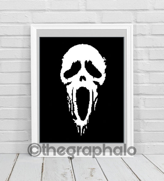 Ghostface Crochet Graphghan Pattern