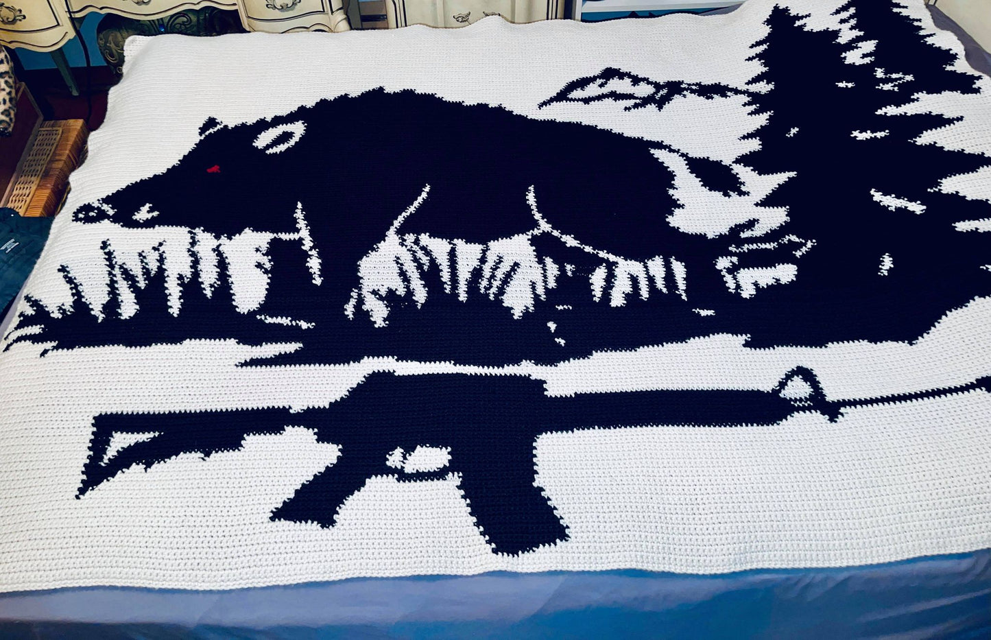 Boar Hunter Crochet Graphghan Crochet