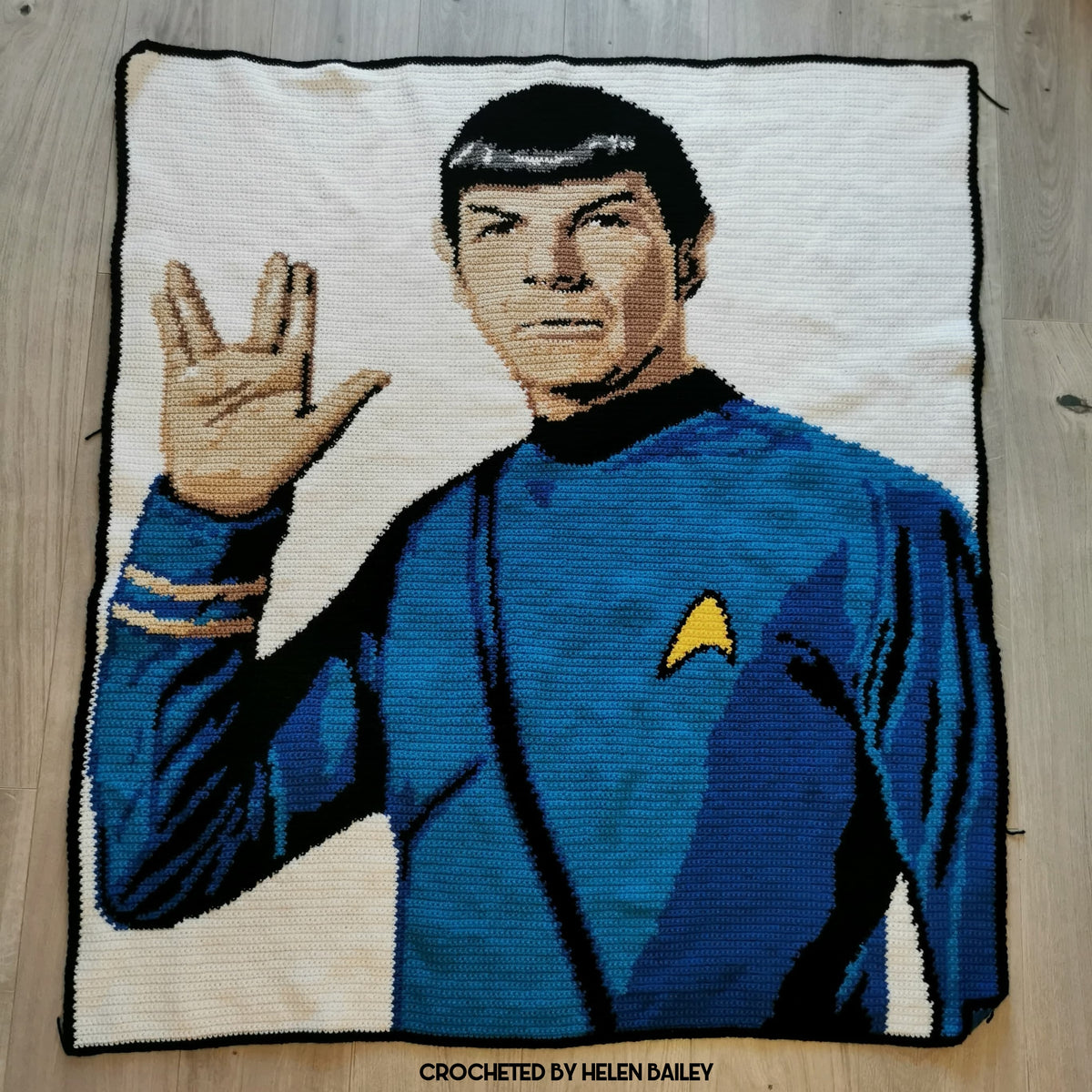 Star Graphghan Live Long And Prosper Crochet Graphghan Pattern – Geeky Graphghans