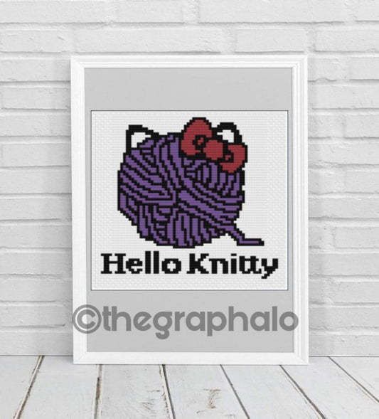 Hello Knitty Crochet Pillow Pattern
