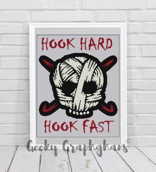 Hook Hard - Hook Fast Crochet Graphghan Pattern
