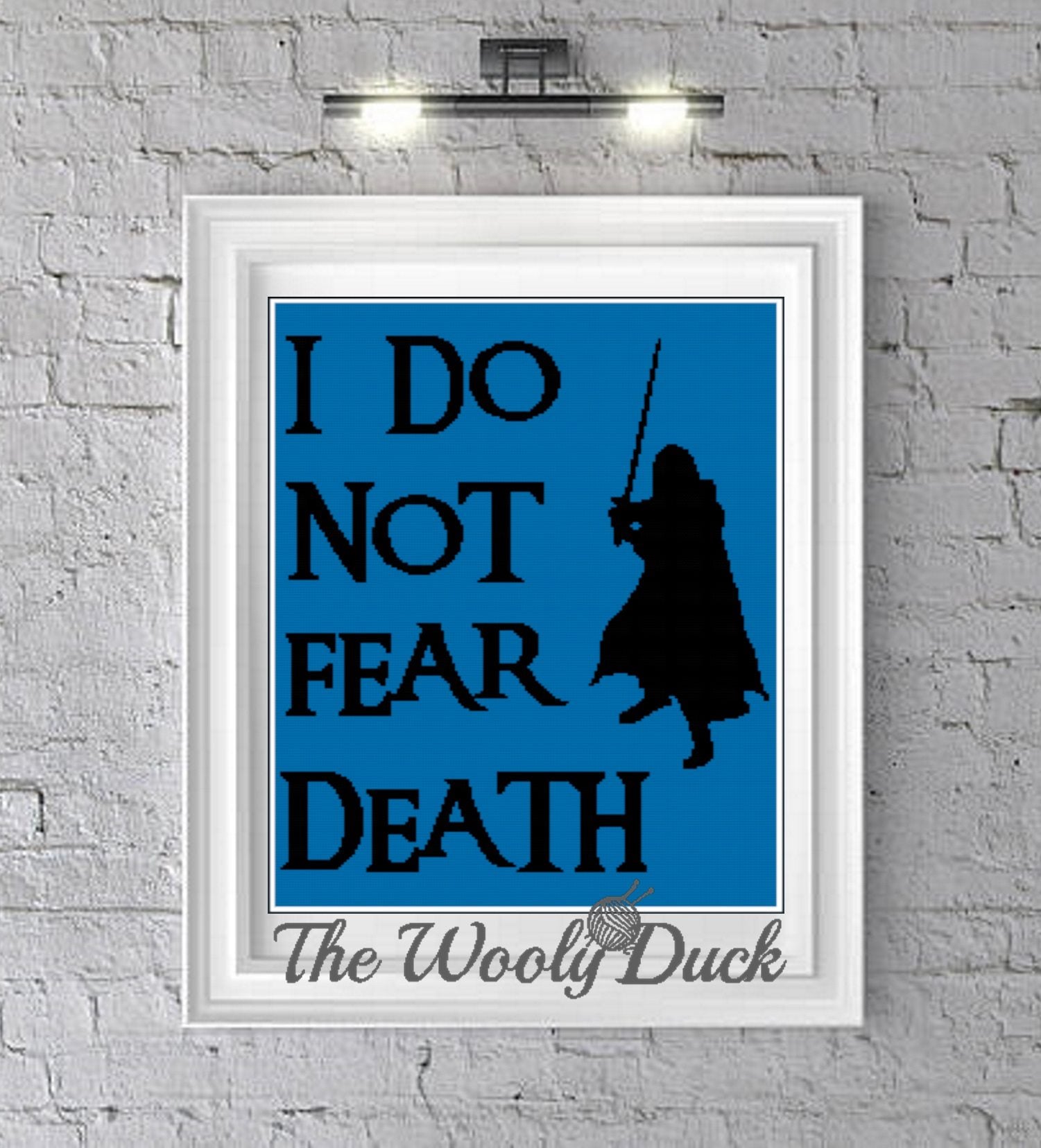 "I do not fear death" Crochet Graphghan Pattern