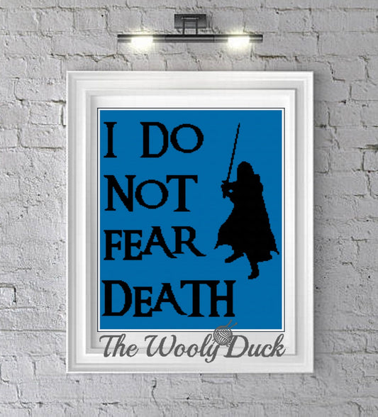 "I do not fear death" Crochet Graphghan Pattern