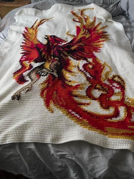 Graphghan Phoenix Crochet Graphghan Pattern – Geeky Graphghans