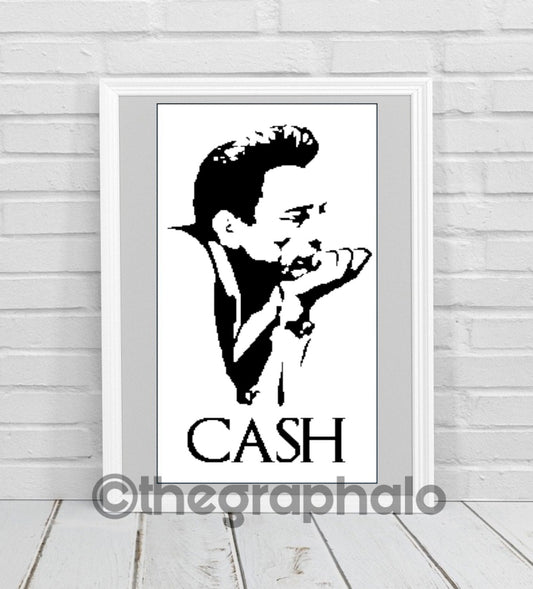 Johnny Cash Crochet Graphghan Pattern