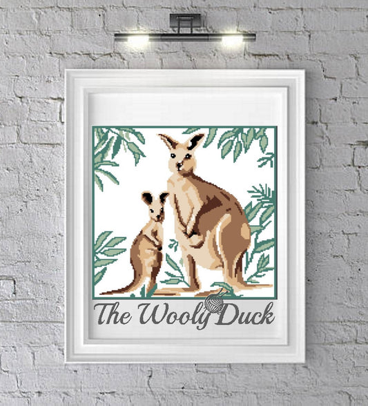 Kangeroos Crochet Graphghan Pattern