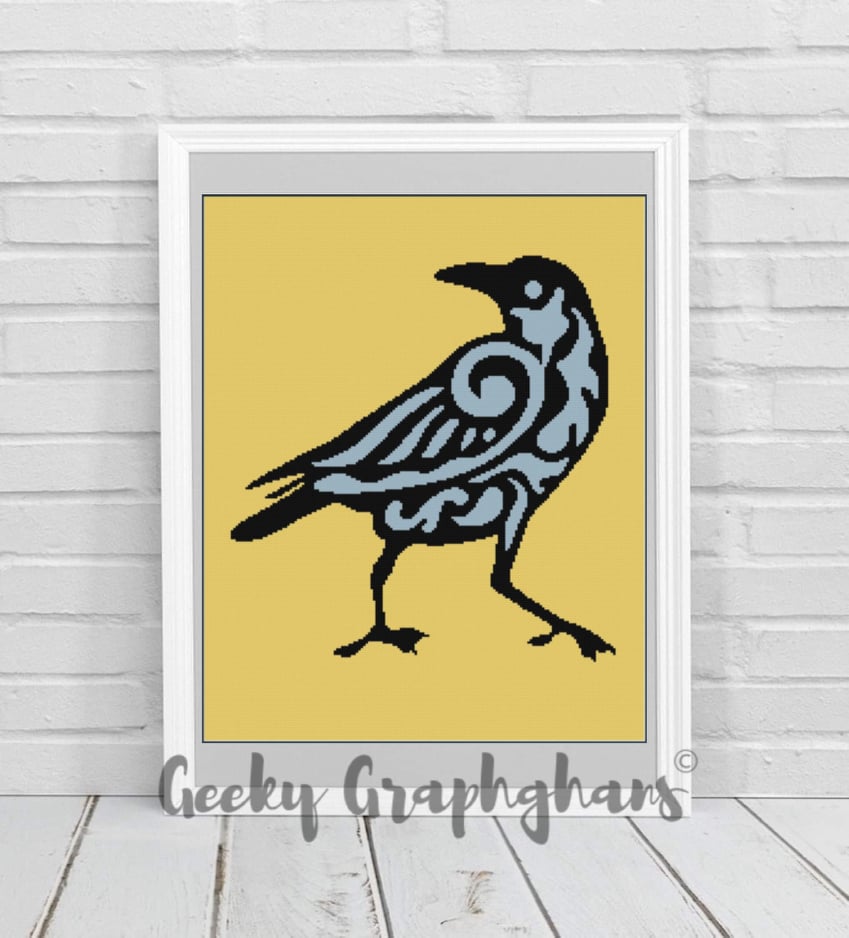 Kar The Raven Crochet Graphghan Pattern – Geeky Graphghans