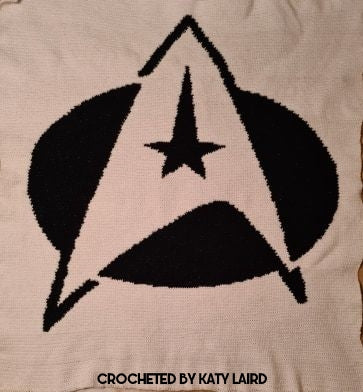Star Trek Inspired Graphghan Crochet Pattern SC 200 x 255