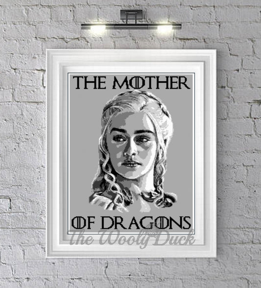 Mother Of Dragons Khaleesi, Game of Thrones inspired crochet graphghan pattern