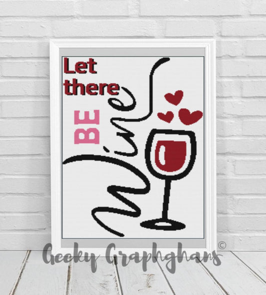 Let there be wine crochet graphghan pattern