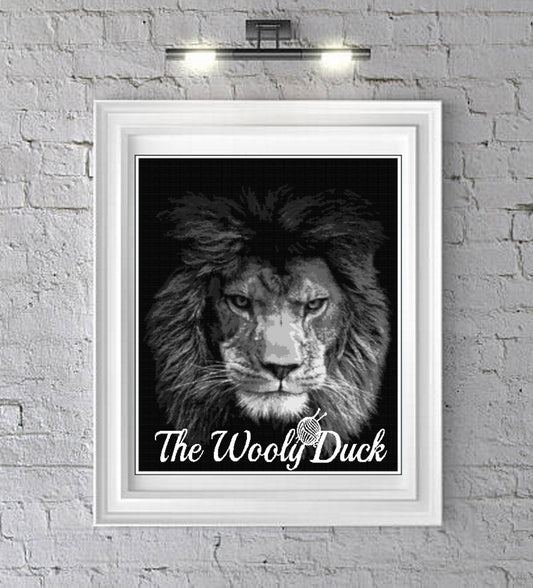 Cross Stitch Lion Photoghan Pattern