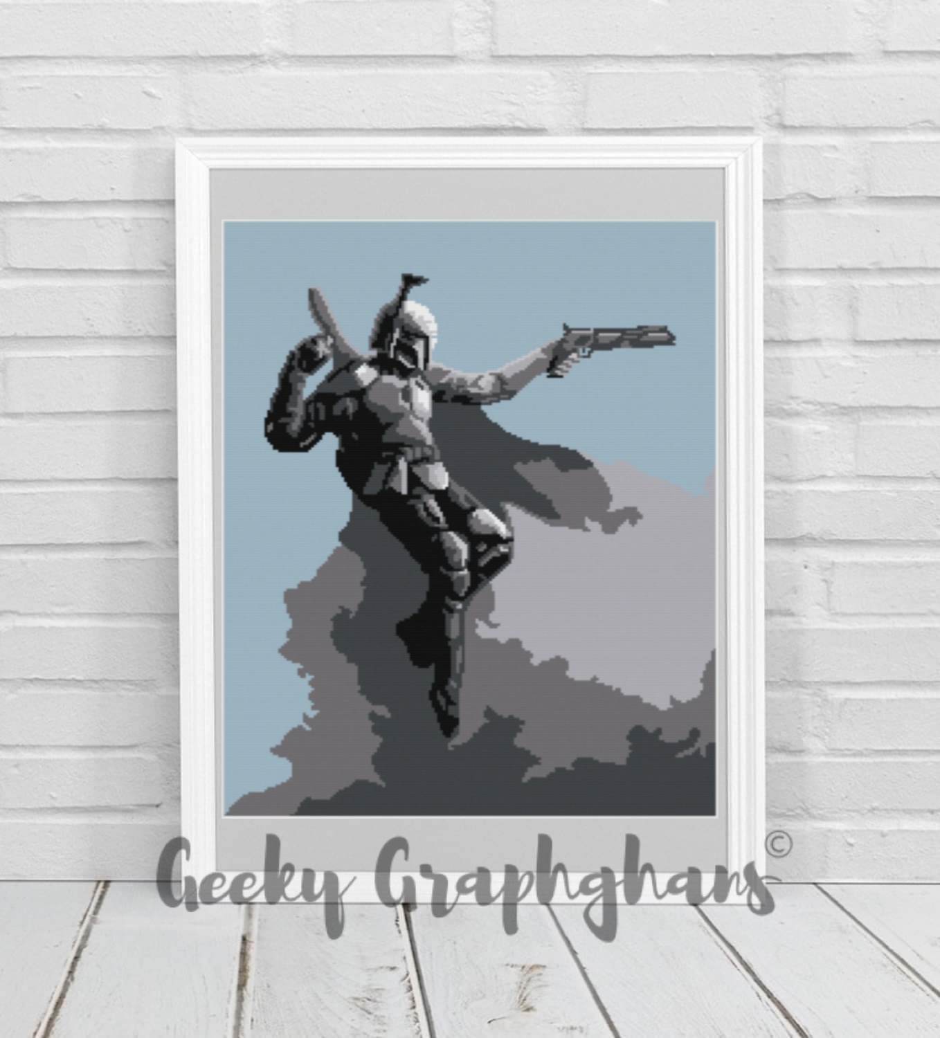 Mandalorian Warlord Crochet Graphghan Pattern