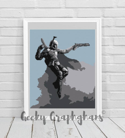 Mandalorian Warlord Crochet Graphghan Pattern