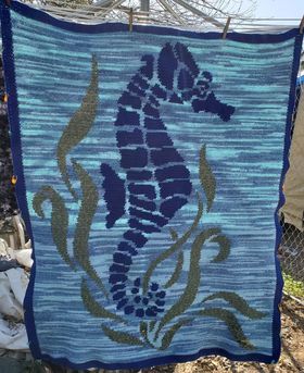 Seahorse Crochet Graphghan Pattern