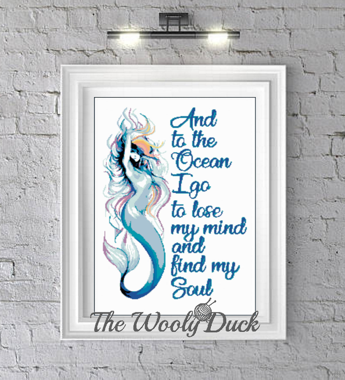 Mermaid Into the Ocean Crochet Graphghan Pattern – Geeky Graphghans