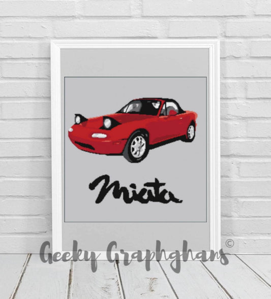 Mazda Miata Crochet Graphghan Pattern