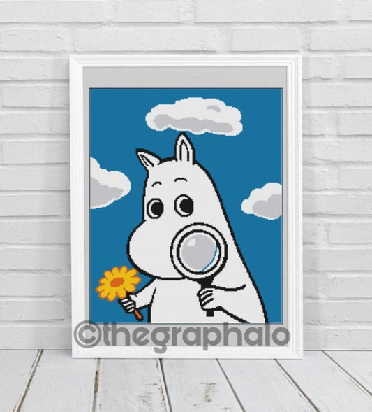 Moomin Crochet Graphghan Pattern SC 180 x 240