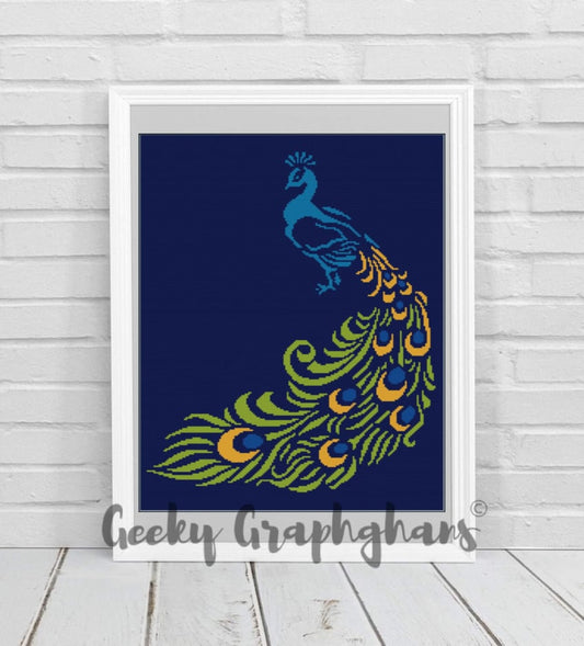 Peacock Crochet Graphghan Pattern