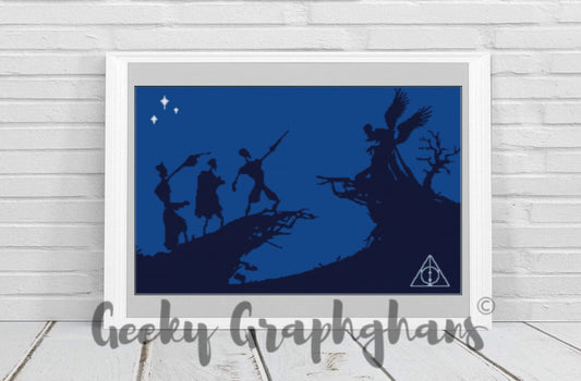 Peverall Brother Harry Potter and the deathly hallows crochet graphghan pattern