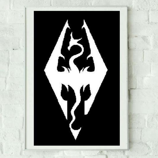 Akatosh Dragon Crochet Graphghan Pattern