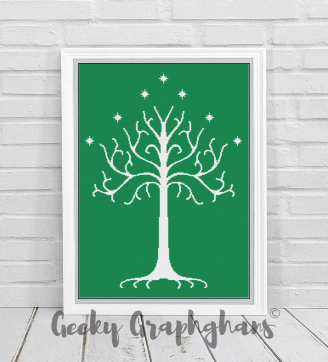 Tree Graphghan Patterns The White Tree Graphghan Crochet Pattern – Geeky Graphghans