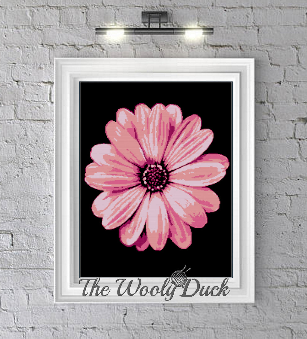 Pink Begonia Crochet Graphghan Pattern – Geeky Graphghans