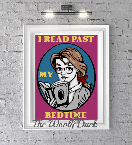 Cross Stitch Past Bedtime Reading Pattern