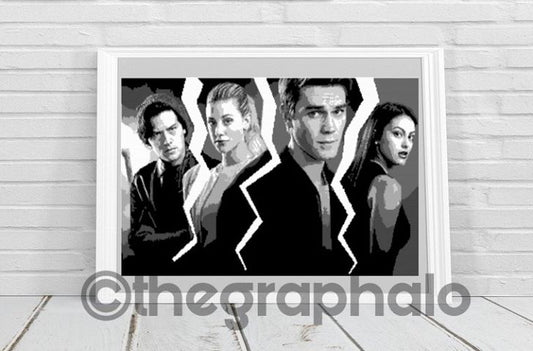 Riverdale TV Series Graphghan Photoghan Crochet Pattern SIngle Crochet