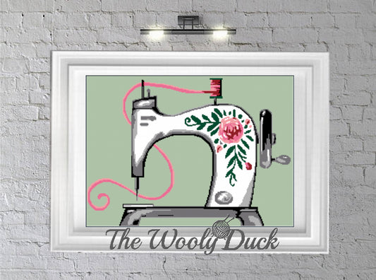 Sewing Machine Crochet Graphghan Pattern