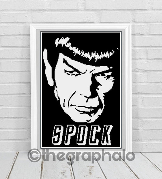 Leonard Nimoy/ Spock Crochet Graphghan Pattern SC 200 x 320