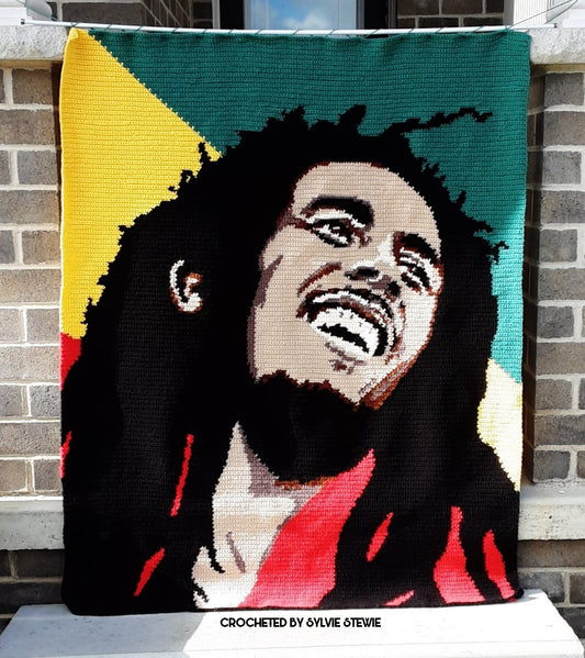 Bob Marley Crochet Graphghan Pattern