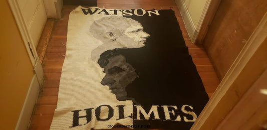 Watson Holmes Graphghan Crochet Pattern SC 180 x 267