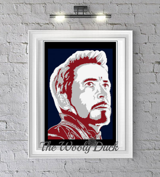 Tony Stark IronMan Crochet Graphghan Pattern